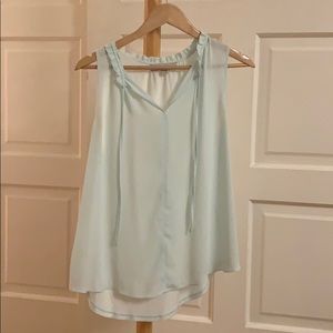 loft light blue chiffon blouse